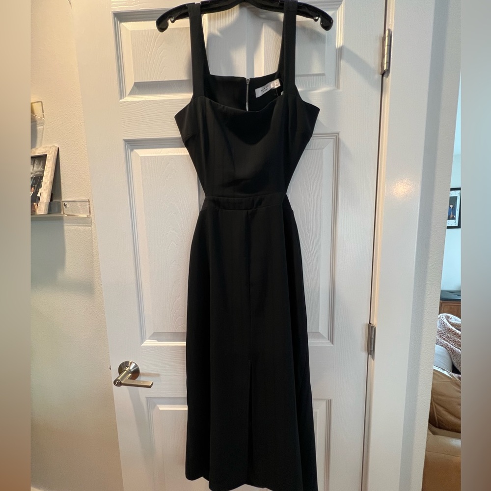 New Ali & Jay Navy Blue Cut-Out MIDI Dress